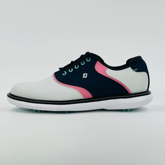 FootJoy New Wave Traditions 'White Navy Pink' 57959 Golf Multi Size - Picture 4 of 13
